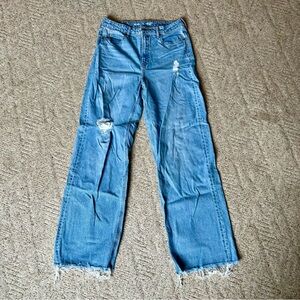 Old Navy Women's Blue Flare & Wide Leg Jeans